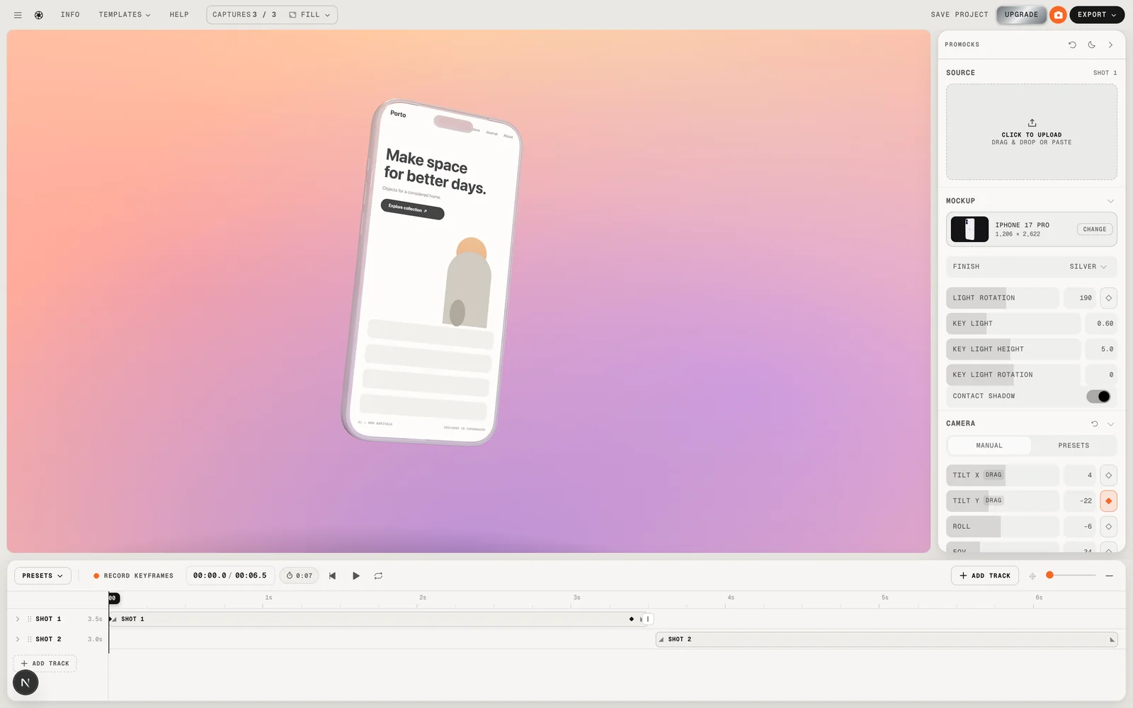 Mocko — Tool · Screenshot & Mockup Studio